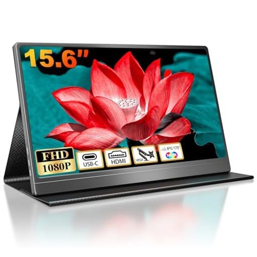 モバイルモニター 15.6インチ モバイルディスプレイ ポータブルモニター 1920X1080FHD ゲーミングモニター 高輝度400NITS 非光沢IPSパネル VESA対応 60HZ 軽量 TPYE-C/MINI HDMI/スピーカー内蔵