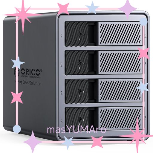 ORICO HDD ケース 4台 22TB*4 USB 3.0接続 ORICO HDD ケース 4台 22TB*4 USB 3.0接続 3.5インチHDD用 ハード