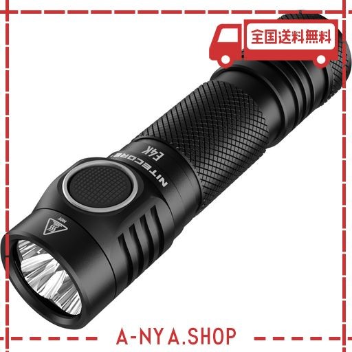 NITECORE E4K ハンドライト 4400ルーメン CREE XP-L2 V6 LED X4個 21700X1 使用