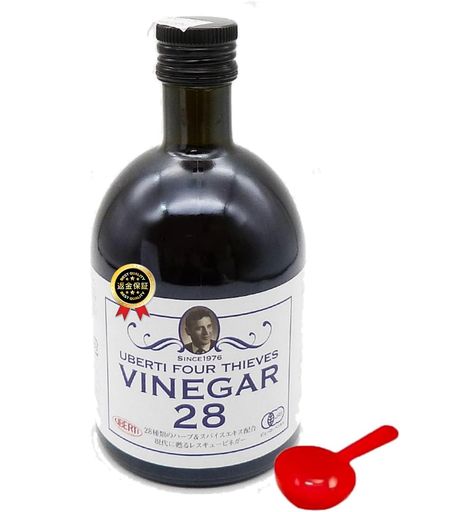 フォーシーブスビネガー泥棒酢28 500ML 有機JAS認証 オーガニック おまけ付き(計量スプーン)
