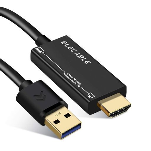 USB - HDMI アダプターケーブル、MACOS WINDOWS 11 10 8 7 用、USB 3.0 ...