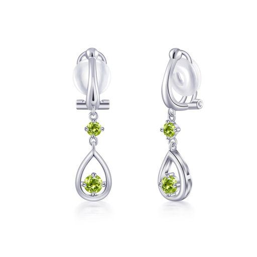 【特価セール】レディース揺れる イヤリング 金属アレルギー対応 シルバー925 ノンホールピアス パール 痛くない 可愛い エレガント FH.bird おしゃれ 普段使い クリスマスプレゼント女性 Freebirdトルマリンピアスレディース金属アレルギー対応ピアスつけっぱなしシルバー925ジルコニア10月誕生石人気ジュエリー揺れる「幸運な葉  」おしゃれアクセサリー?生日入学式母の日\u2026 金属アレルギー対応 ピアス スターリング 925 シルバー ピアス 両耳用 ジルコニア [Free