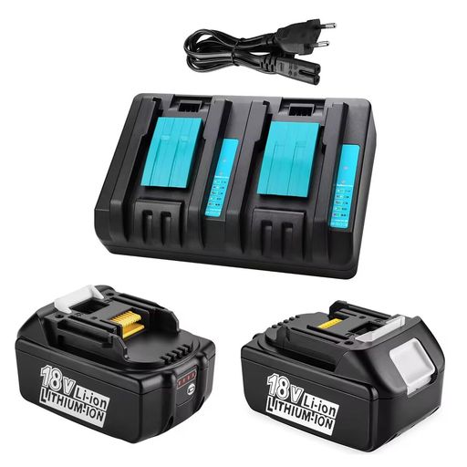 POWILLING 互換マキタ 18V バッテリー+DC18RC充電器セット マキタバッテリー18V 6000MAH マキタDC18RD充電器 マキタBL1860Bバッテリー マキタ充電器DC18RC 14.4V-18V 3A マキタバッテリー