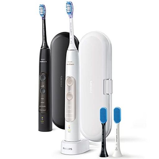 フィリップス 電動歯ブラシ ソニッケアー エキスパートクリーン (携帯用充電式/トラベルケース付き 2本パック) HX9692/21 ブラック/ホワイト 【AMAZON.CO.JP限定】の通販は