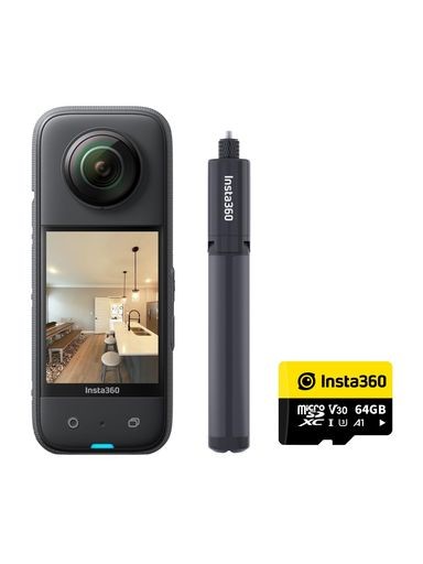 INSTA360 X3 バーチャルツアー・キット 360度カメラ アクションカメラ 新型1/2インチ48MPセンサー IPX8防水 5.7K360度動画 72MP360度写真