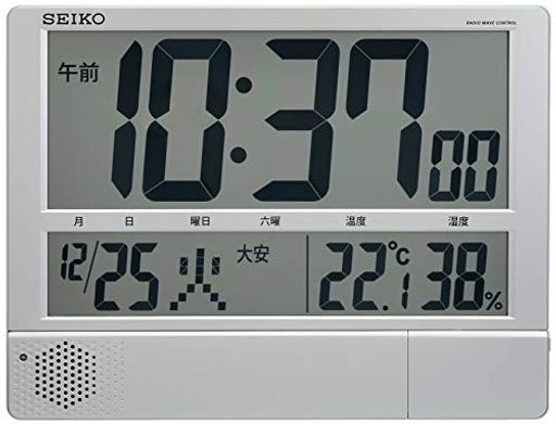 セイコークロック(SEIKO CLOCK) セイコー クロック 掛け時計 置き時計 兼用 電波 デジタル プログラム機能 カレンダー 六曜 温度 湿度 表