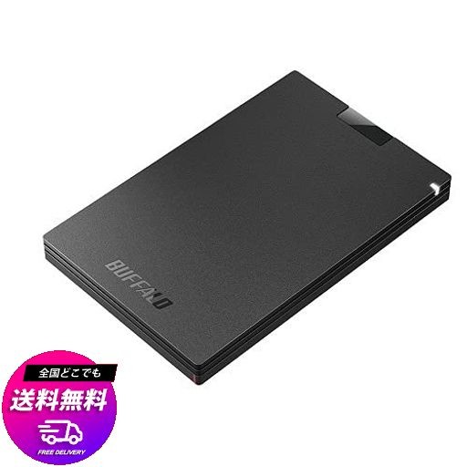 バッファロー SSD-PG1.0U3-BC USB3.2(GEN1) ポータブルSSD TYPE-A 1.0TB ブラック