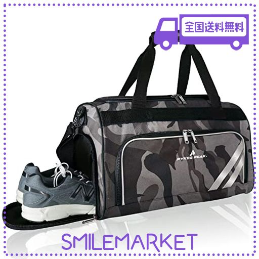 [PYKES PEAK(パイクスピーク)] ボストンバッグ 40L スポーツバッグ ゴルフバッグ ジム 旅行 大容量 防水加工 【シューズインポケット付】 メンズ レディースの通販は