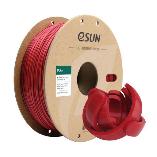 ESUN PLA PLUS 3Dプリンターフィラメント PLA+ 寸法精度+/-0.03MM、1.75MM径 3Dプリンター用 正味量1KG (2.2LBS) スプール造形材料PLA材料 (クリムゾン)