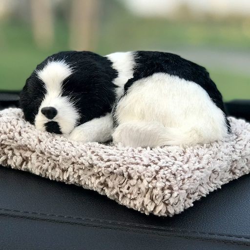 TASINO イヌ 犬 ぬいぐるみ 置物 ボーダーコリー 16×18センチ