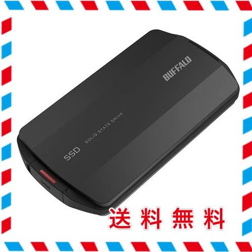 バッファロー SSD-PHP500U3-BA [PC対応 USB3.2A/C対応 SSD 500GB ブラック]