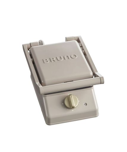 BRUNO ブルーノ グリルサンドメーカー シングル ホットサンドメーカー おしゃれ 電気 耳まで焼ける 朝食 パン 食パン タイマー付き プレート取りはずし可 グレージュ ブルーノ BOE083-GRGの通販は