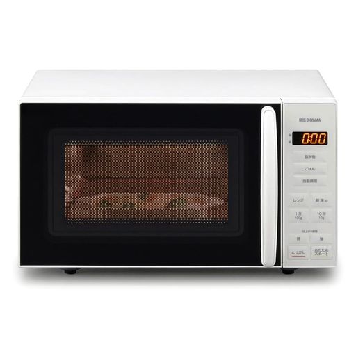 アイリスオーヤマ 電子レンジ 18L 単機能 フラットテーブル 全国対応 ヘルツフリー PMG-F188-W ホワイトの通販は