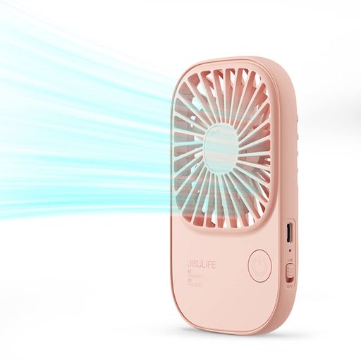 JISULIFE 手持ち扇風機 ハンディファン 卓上扇風機 2000MAHバッテリー 最大14時間動作 USB 3段階風量調節 手持ち 卓上 首掛け 静音 小型 軽量で便利 熱中症対策 スポーツ観戦/旅行/通学/花見/花…