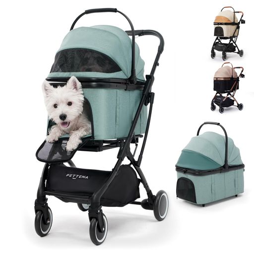 2025夏新色】PETTENA 分離型 ペットカート 小型犬 耐荷重20KG 自立型