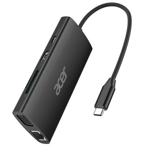 ACER USB C ハブ HDMI 9-IN-1(DUAL DISPLAY) データ ハブ 4K HDMIポートPD100W1080P VGAポート 5GBPS 高速データ転送 USB C ポート TYPE-Cアダプター イーサネット LAN 