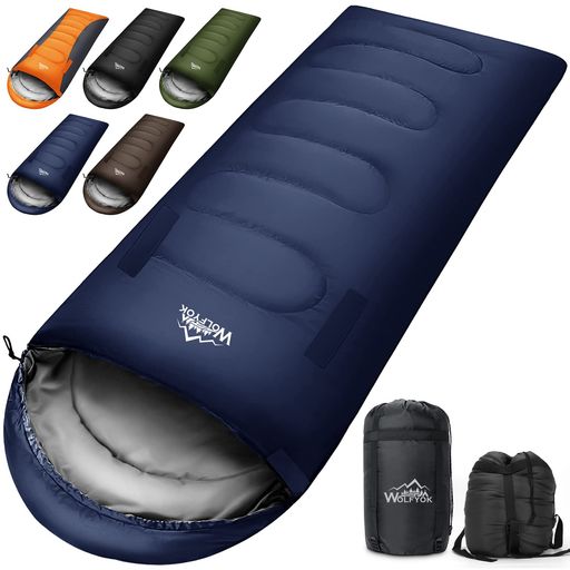 寝袋 冬用 【手足伸ばし可能・230T防水】4IN1多機能 1.4KG 1.8KG 2.2KG 1.1KG シュラフ冬用 寝袋 オールシーズン コンパクト 防災 寝袋封筒型 寝袋夏用 軽量 中綿 快適温度-5°C-20°C 保温 WOLFYOK の通販は