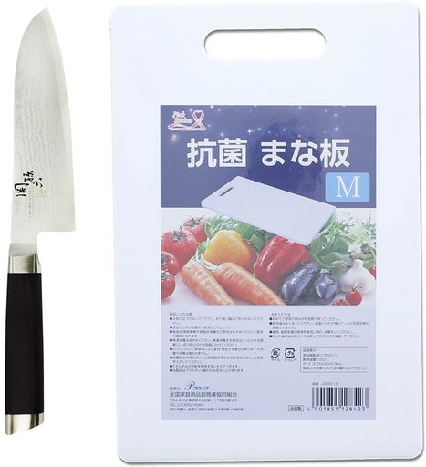 貝印 KAI 三徳包丁 関孫六 ダマスカス 165MM 抗菌 まな板 M プラスチック 白 2点セットの通販は 9,184円