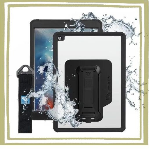 [ARMOR-X] 10.5-INCH IPAD PRO/IPAD AIR (3RD)用ケース IP68 WATERPROOF CASE WITH HAND STRAP ブラック MXS-A8S (BLACK)