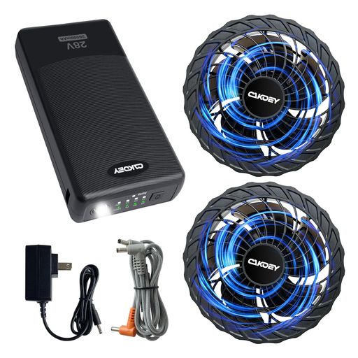 2024年版 空調作業服 ファンバッテリーセット 大容量バッテリー 穴直径9cm Amazon.co.jp: Gorbobo 空調作業服 ファンバッテリーセット