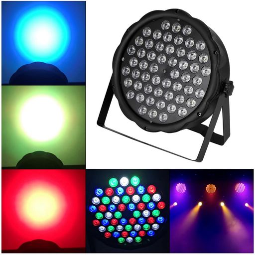 BRUCE & SHARK(ブルース・サメ) ステージライト 54X1W RGBW LED 舞台照明 ディスコライト ステージ照明 DMX512 3/7CH パーティライト スポットライト 高輝度 クイックボール ディスコライト DISCO LIGHT 
