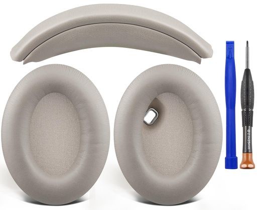 SOULWIT イヤーパッド + ヘッドバンド セット SONY WH-1000XM4 (WH1000XM4) OVER-EAR 用 ヘッドセット 交換 キット ヘッドホン 替え パッ