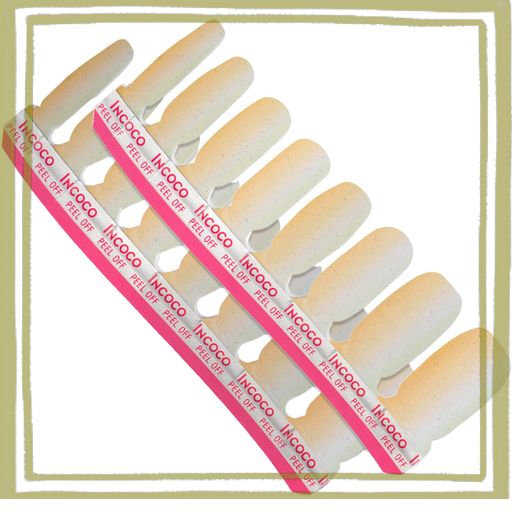 INCOCO インココ ネイルシール 貼るだけ マニキュア 硬化不要 つぼみ TSUBOMI ラメ ハンド&フット兼用 速乾 ペディキュア セルフネイル