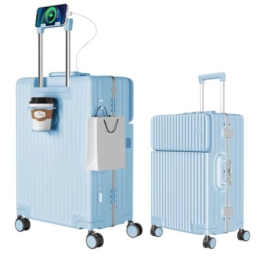 新品[Ashard] スーツケース 隠しフック付き キャリ360°静音キャスター