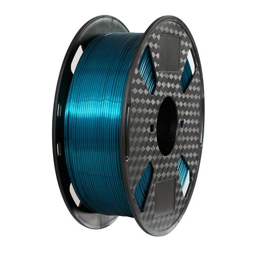 シルクティールブルー PLAフィラメント 1.75MM 3Dプリンター素材 1KG 2.2ポンド スプール シャイン シルキーシャイニーメタリックメタル PLA CC3D 3Dプリントフィラメント シルク PLA。