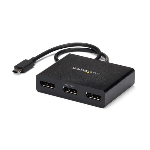 STARTECH.COM USB-C - DISPLAYPORTマルチモニターアダプタ 3ポートMSTハブ 4K対応 3ポートDISPLAYPORT WINDOWSのみ対応 MSTCDP123DP
