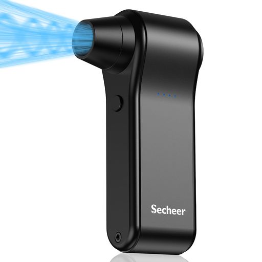 SECHEER 電動エアダスター 充電式 小型 超強力 エアダスター 130000RPM 4段階風量調整 ミニジェットファン 大容量バッテリー コードレス 多用途 キーボード/OA機器/車内/エアコン掃除 除塵 空気入れ 水滴飛ばし 