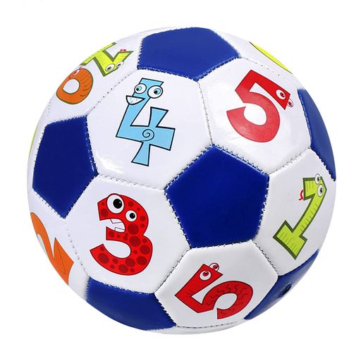 サッカーボール 子ども用 2号 幼児練習用 軽量 ソフト かわいい ゲーム用 キッズサッカーボール 練習球 空気入れ付き 耐久 耐摩耗 数字 外遊び 夏休み 屋外 室内 幼稚園 公園 小学生 初心…