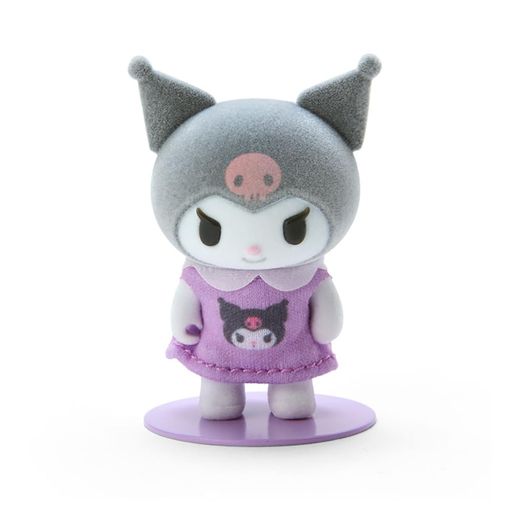 サンリオ(SANRIO) サンリオ ぴたっとふれんず(ミニ)フロッキードール きせかえ人形 クロミ クロミちゃん KUROMI 6.8×3.6×3CM キャラクター 604321 SANRIO