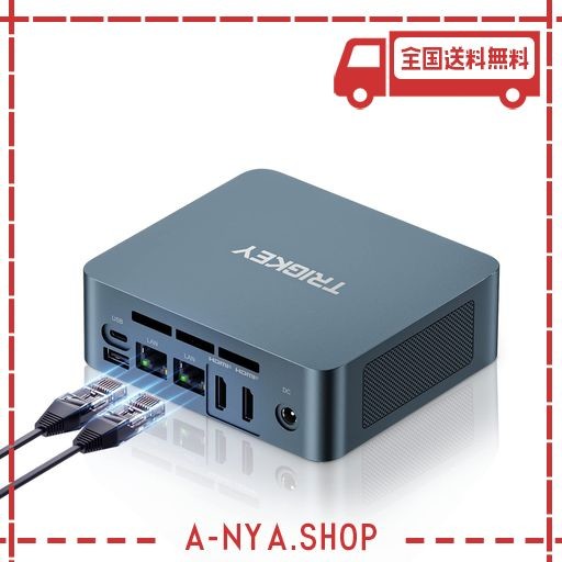 ミニPC N100 インテル最新のALDER LAKE-Nシリーズ (4C/4T最大3.4GHZ) TRIGKEY G5 MINI PC 8GB DDR5 500GB M.2 NVME SSD 4K@60HZ 小型PC