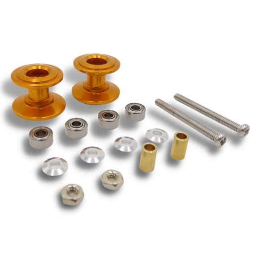 TAGATORON(タガトロン)軽量2段アルミローラーセット 13-12MM 2個セット (11. オレンジゴールド)
