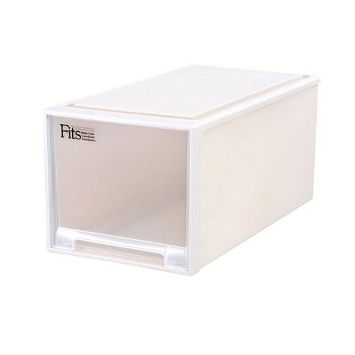 天馬 収納ボックス フィッツケース 押入れ 幅39×奥行74×高さ35CM 収納ケース たわみにくい 衣装ケース 日本製 【色 カプチーノ】 【サイズ ビッグ】