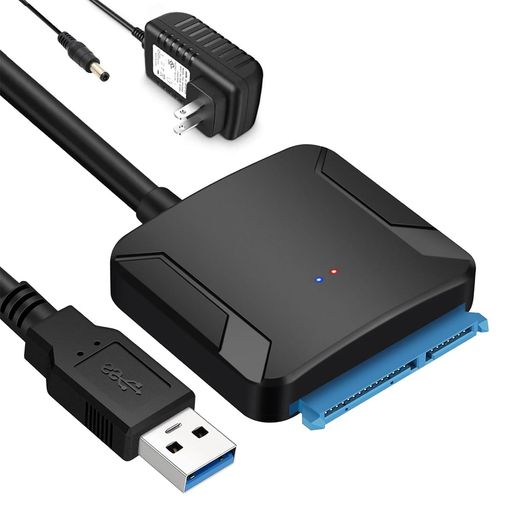 SATA USB 変換ケーブル [2024アップグレード版] HDD 3.5 USB 2.5/3.5インチ 変換アダプター 12V/2A電源アダプター付 SSD HDD データ取り出し SATA3 USB 3.0 変換ケーブル PS4 