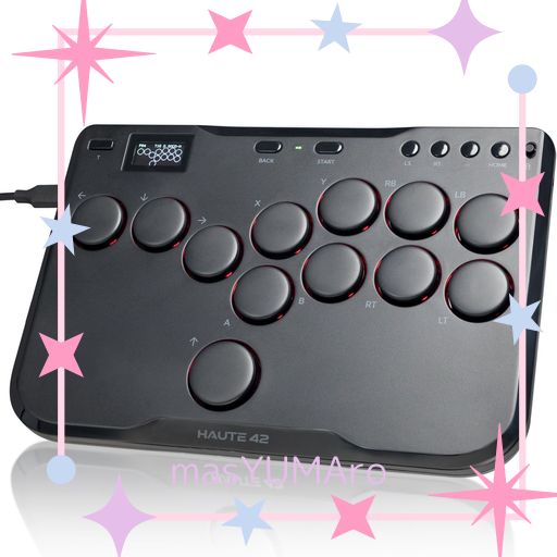 HAUTE42 レバーレス アケコン レバーレスコントローラー 12ボタン FOR PC/SWITCH2/SWITCH/PS4 PS3/WINDOWS アケコン レバーレス ボタンの入れ替え ロックスイッチ 試合 RGB LED 高精度 高応答 薄型