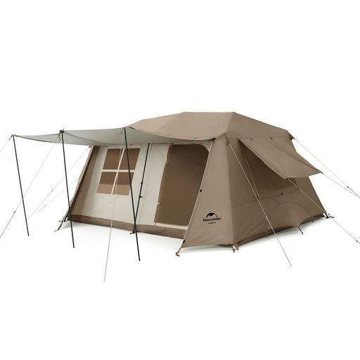 NATUREHIKE ワンタッチ テント 3人/4人用 UPF50+ パークテント キャンプ 設営簡単 UVカット 自立式 2重層  耐水圧PU2000MM/3000MM 2つの前 アウトドア