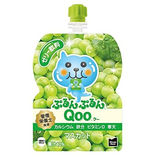 コカ・コーラ ミニッツ メイド ぷるんぷるんQOO マスカット 125Gパウチ×30袋の通販は
