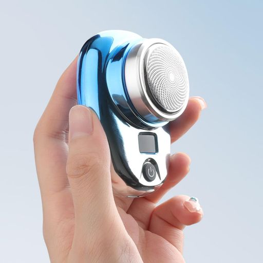 【新登場 & 超強力モーター】小型電動シェーバー 電気シェーバー 電動シェーバー 携帯髭剃り USB-TYPE-C充電式 6枚刃 回転式 水洗い可 IPX7防水 乾湿両用 LEDバッテリー表示 軽量 旅行 出張 携…
