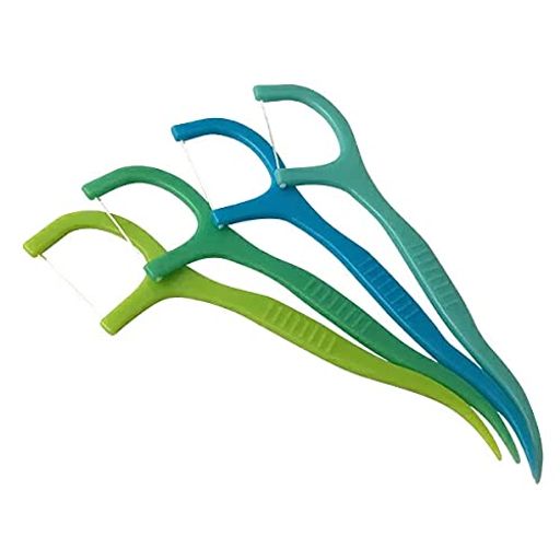 オカムラ デンタルフロス FARBE FLOSSER ファルベフロッサー ブルー 1袋 100本入