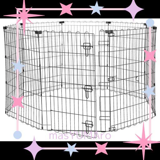 AMAZONベーシック ペットサークル ペットフェンス 犬用 折りたたみ可能