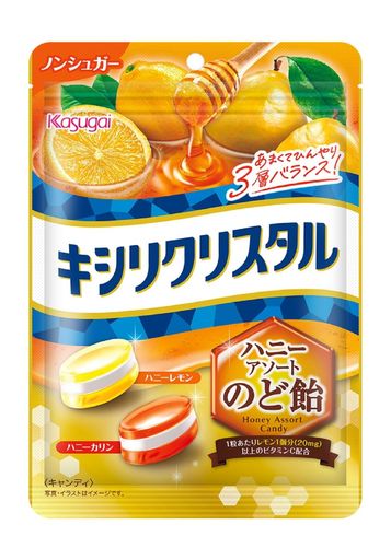 春日井製菓 キシリクリスタル ハニーアソートのど飴 63G×6袋