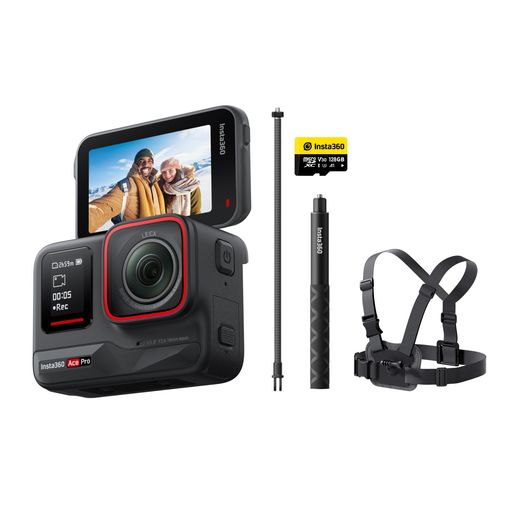 INSTA360 ACE PRO - アクションカメラ ライカと共同開発 防水 1/1.3インチセンサーと5NMAI チップ搭載 AIノイズリダクション 圧倒的な画質 4K120FPS 2.4インチフリップ式スクリーン 高度なAI機能 長時…