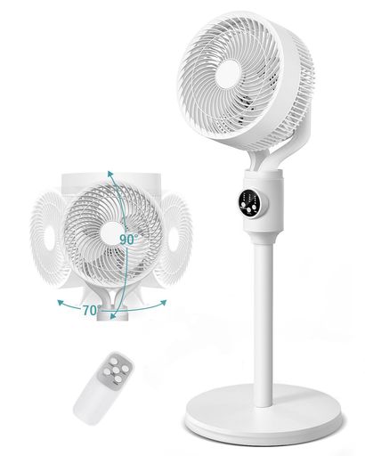 扇風機 サーキュレーター【2024節電対策&3D自動首振り】リビング 扇風機 DCモーター 卓上 風量6段階調節 3段階高さ調節 静音 アロマ対応 の通販は 10,997円