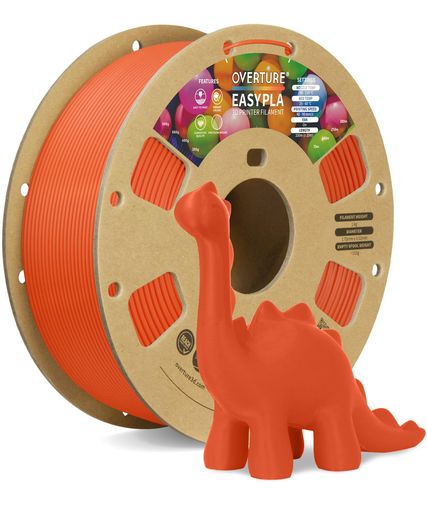 OVERTURE PLA フィラメント EASY PLA フィラメント 3Dプリンター用素材 3D印刷 3Dプリンター フィラメント 1.75MM 1KGスプール 高い寸法精度+/- 0.03MM 高密度 ほとんどのFDMプリンターに適合 (EASY 