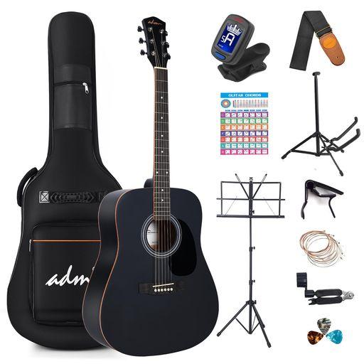 ブラック アコースティック ギター 入門用 楽器 | アコースティック