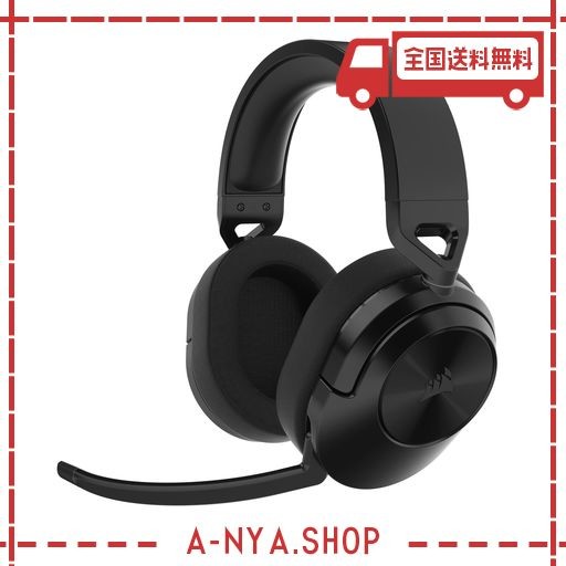 【AMAZON.CO.JP限定】CORSAIR HS55 WIRELESS CORE 低遅延 ワイヤレスゲーミングヘッドセット BLUETOOTH 5.2 PC/PS5/PS4対応 CA-9011290-AP ブラックの通販は