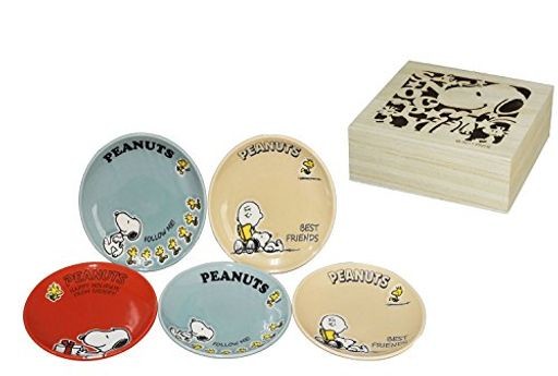 山加商店 「 PEANUTS ピーナッツ )」 SNOOPY スヌーピー カラフル 小皿